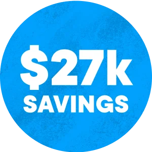 $27k savings