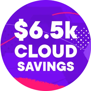 Sixty five hundred cloud savings